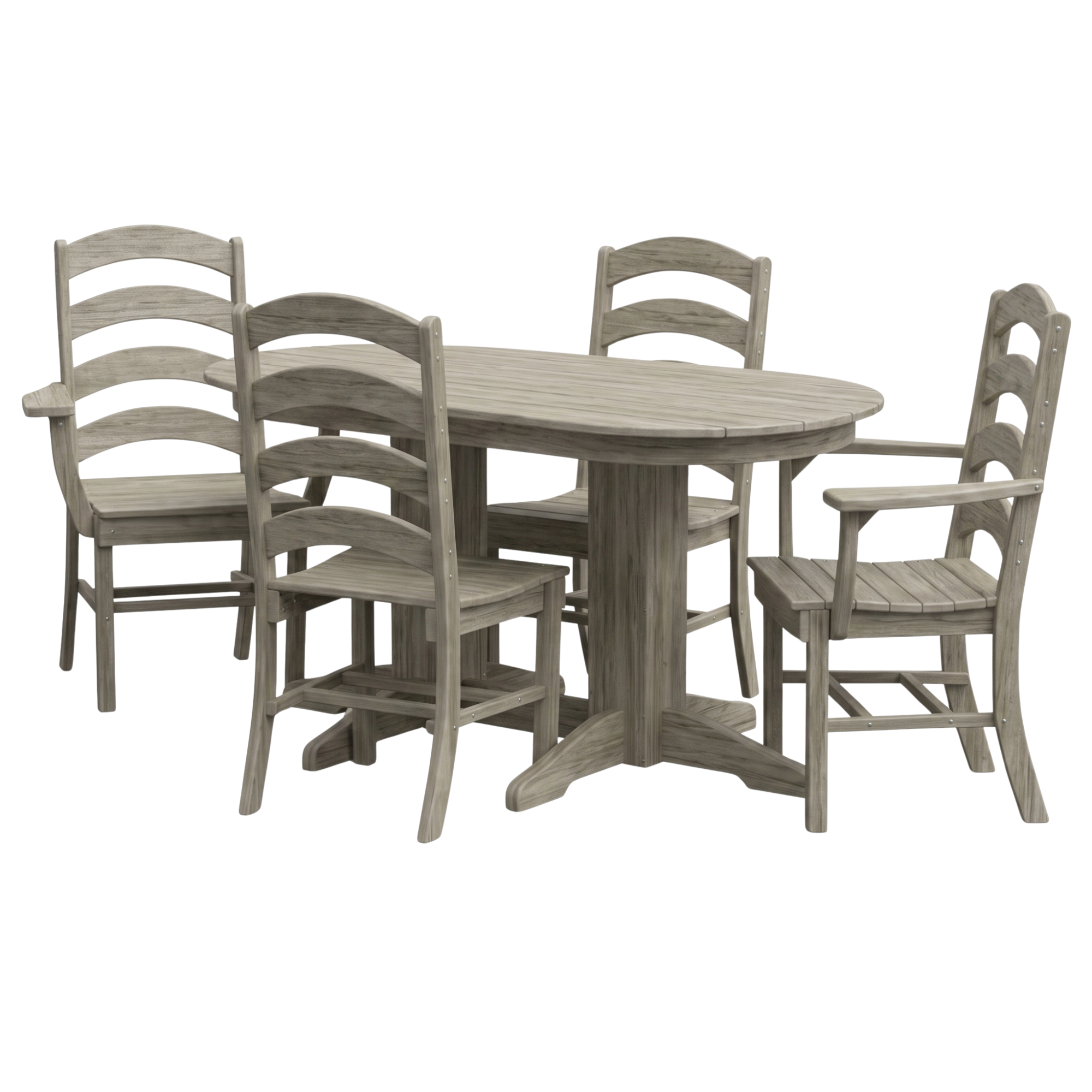 Keystone Amish Co. Josie 5-Piece Oval Poly Outdoor Dining Set