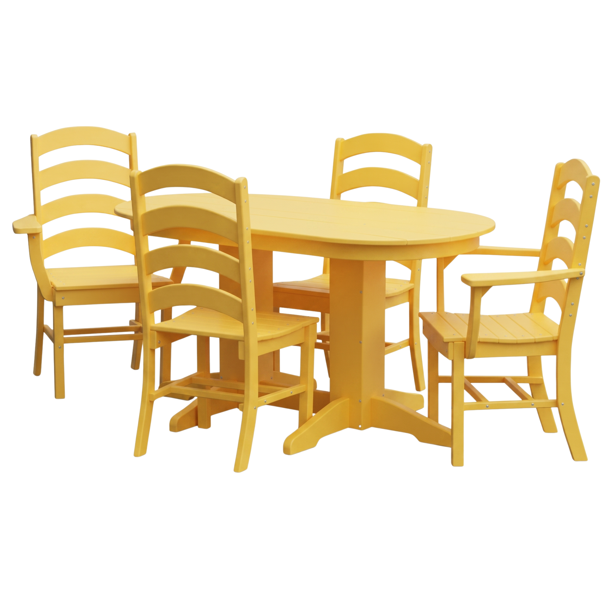 Keystone Amish Co. Josie 5-Piece Oval Poly Outdoor Dining Set