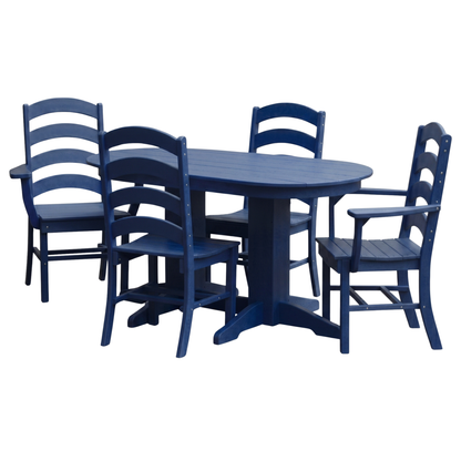 Keystone Amish Co. Josie 5-Piece Oval Poly Outdoor Dining Set