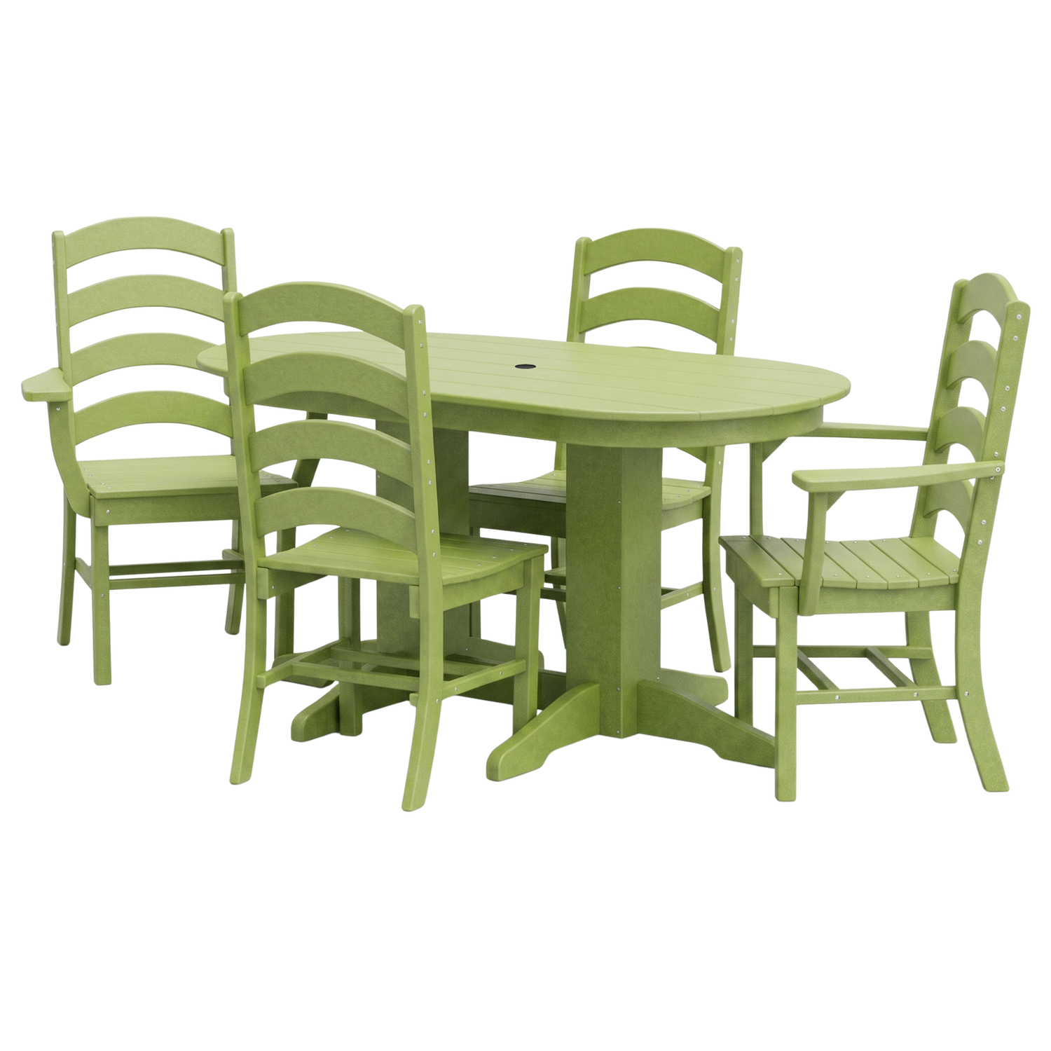 Keystone Amish Co. Josie 5-Piece Oval Poly Outdoor Dining Set