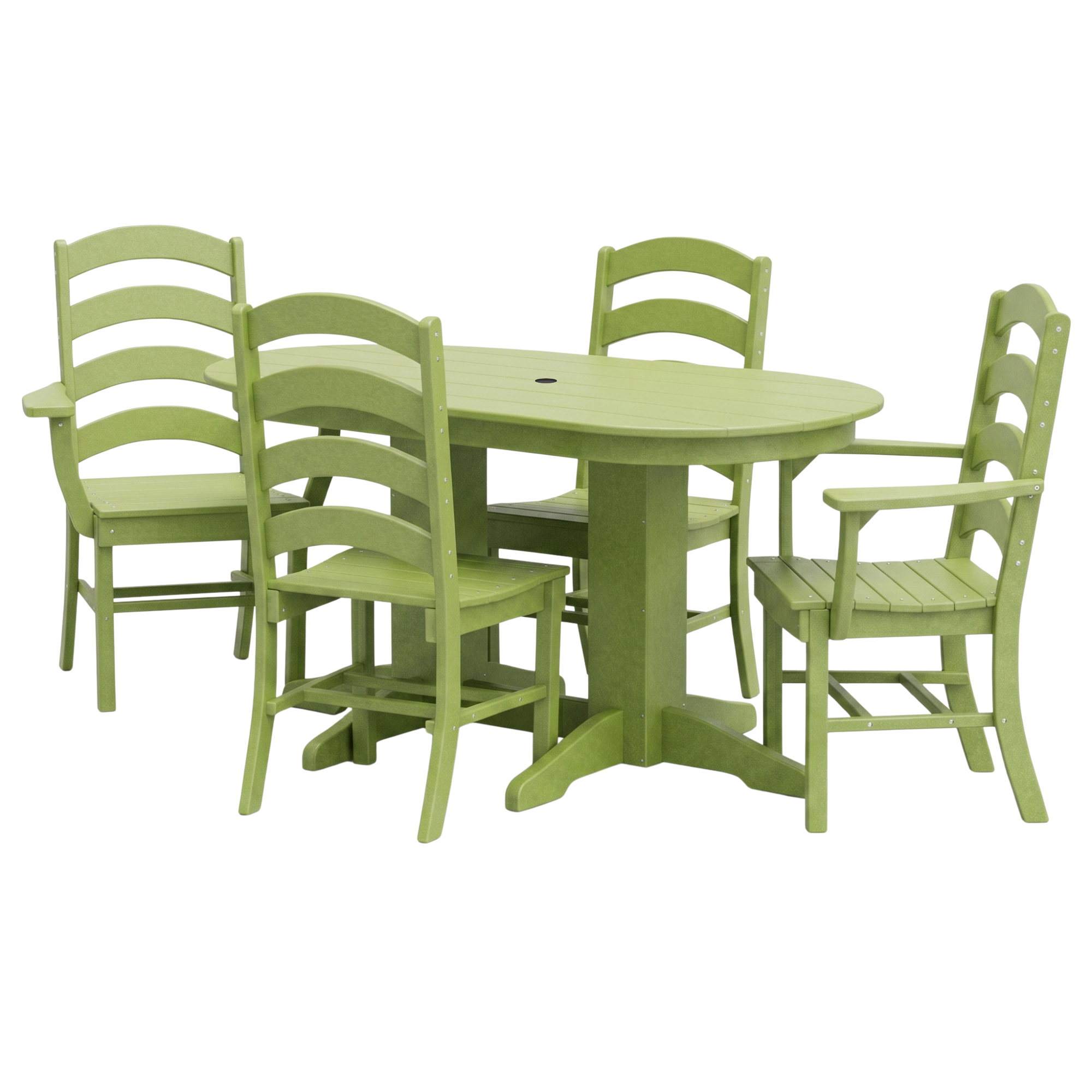 Keystone Amish Co. Josie 5-Piece Oval Poly Outdoor Dining Set