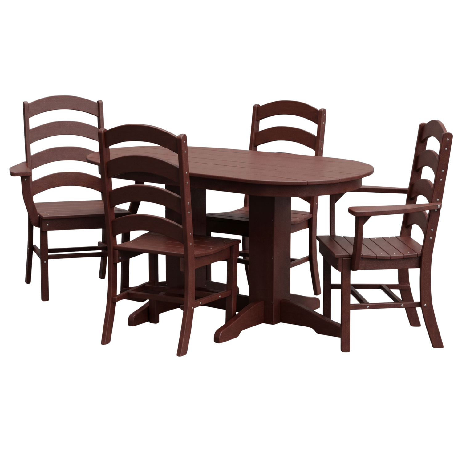 Keystone Amish Co. Josie 5-Piece Oval Poly Outdoor Dining Set