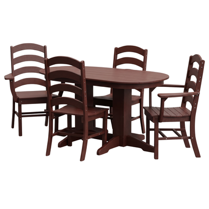Keystone Amish Co. Josie 5-Piece Oval Poly Outdoor Dining Set