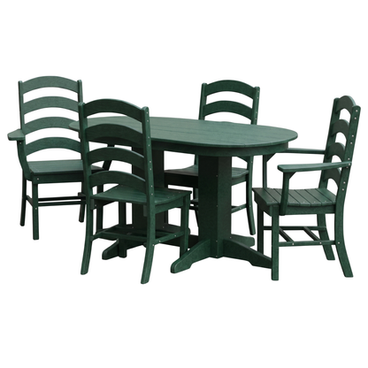 Keystone Amish Co. Josie 5-Piece Oval Poly Outdoor Dining Set