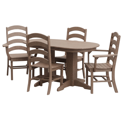 Keystone Amish Co. Josie 5-Piece Oval Poly Outdoor Dining Set