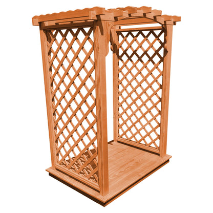 Heritage Lawncraft Newberry Pressure Treated Wooden Garden Arbor