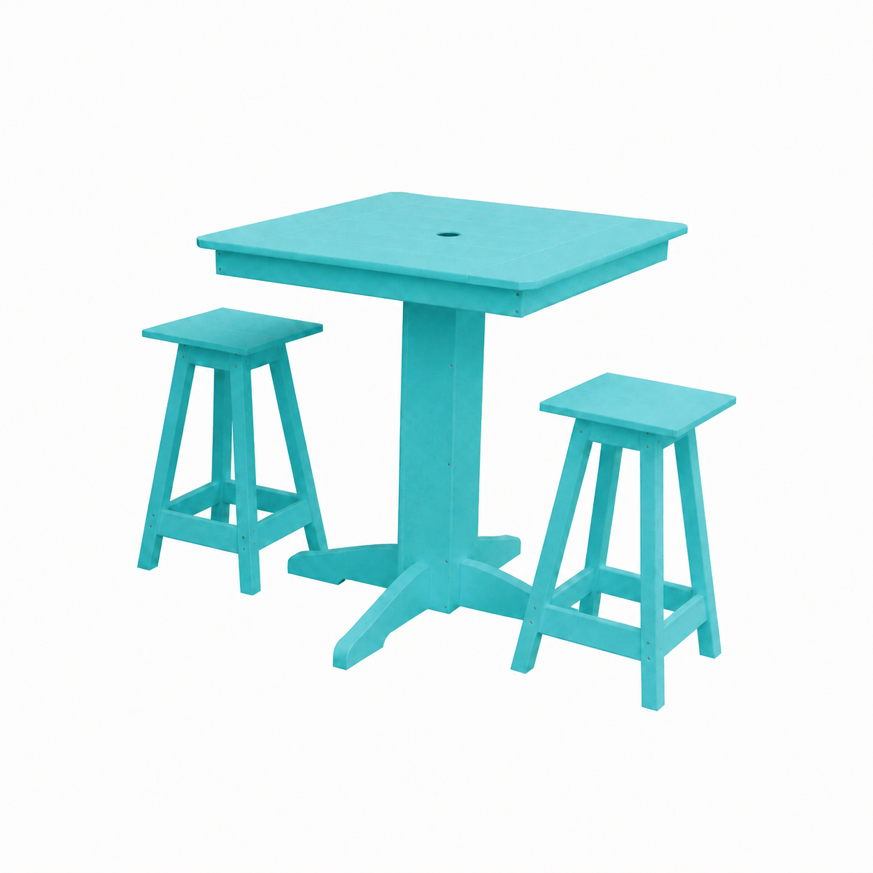 Keystone Amish Co. Riley 3-Piece Outdoor Poly Counter Height Dining Set