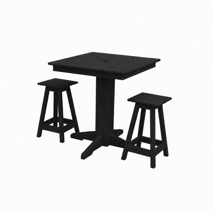 Keystone Amish Co. Riley 3-Piece Outdoor Poly Counter Height Dining Set