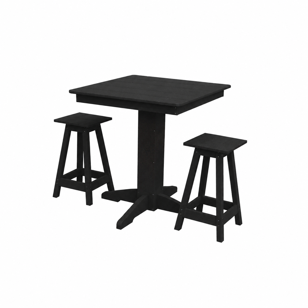 Keystone Amish Co. Riley 3-Piece Outdoor Poly Counter Height Dining Set