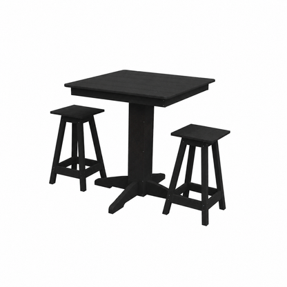 Keystone Amish Co. Riley 3-Piece Outdoor Poly Counter Height Dining Set