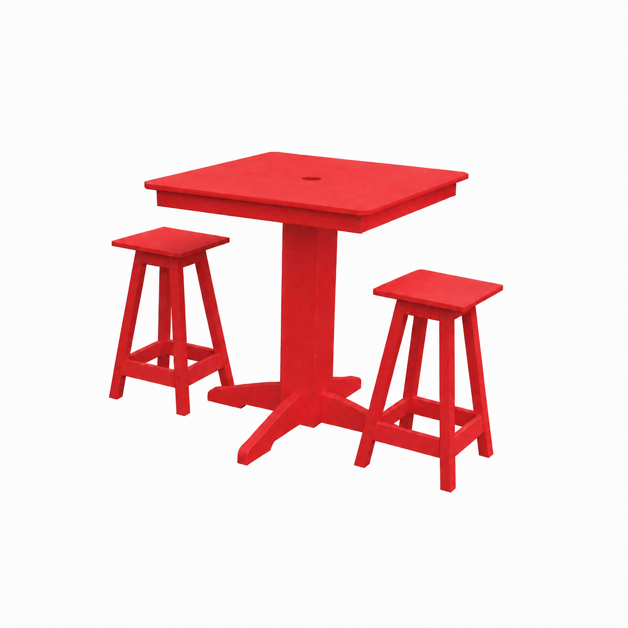 Keystone Amish Co. Riley 3-Piece Outdoor Poly Counter Height Dining Set