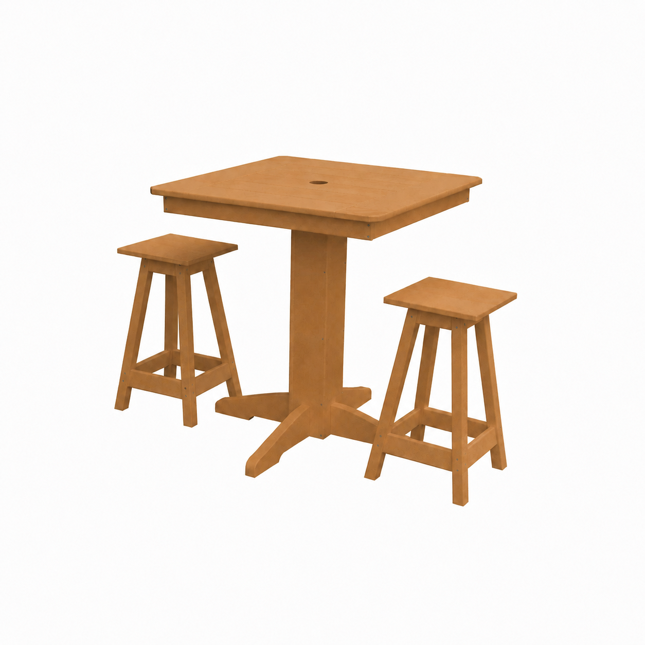 Keystone Amish Co. Riley 3-Piece Outdoor Poly Counter Height Dining Set