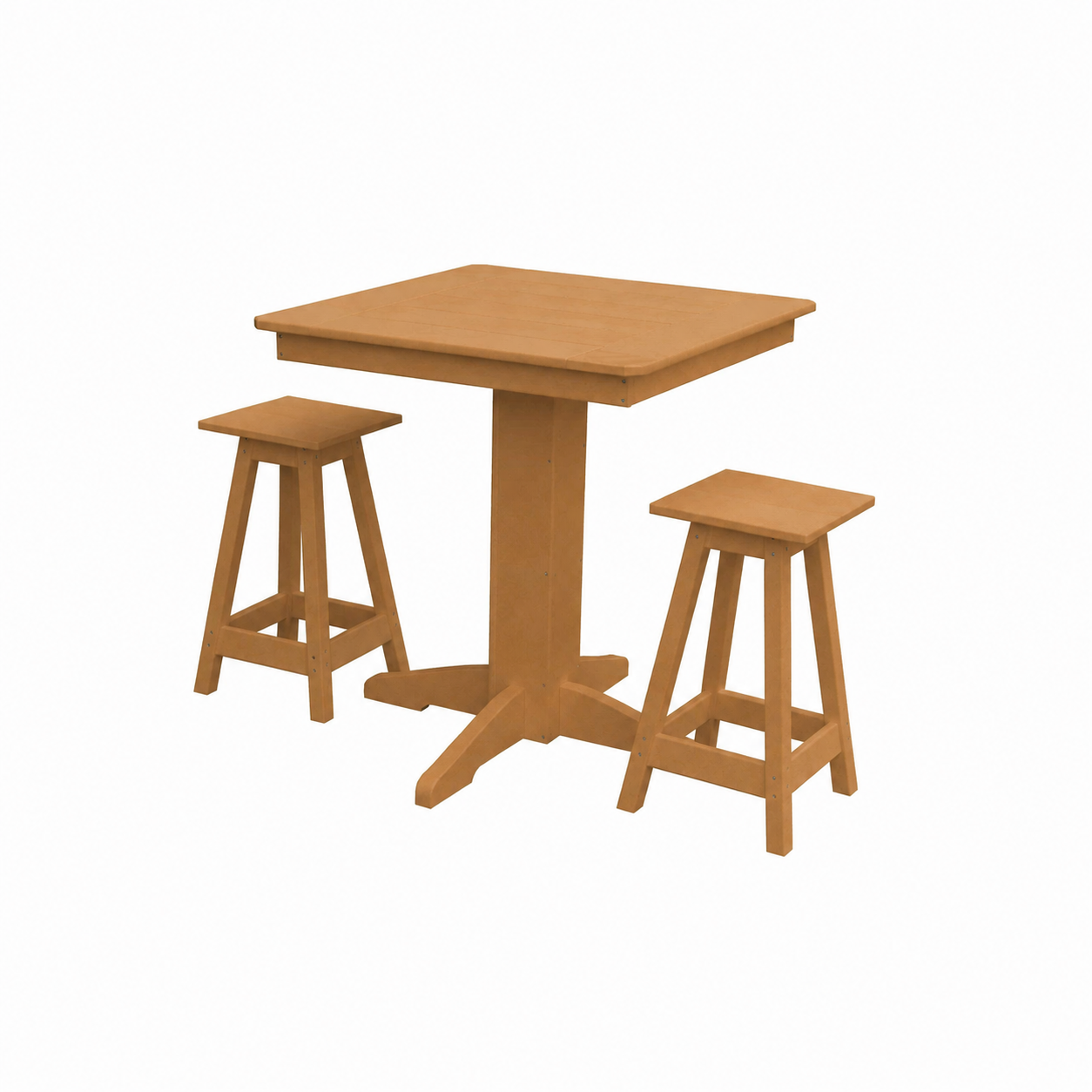 Keystone Amish Co. Riley 3-Piece Outdoor Poly Counter Height Dining Set