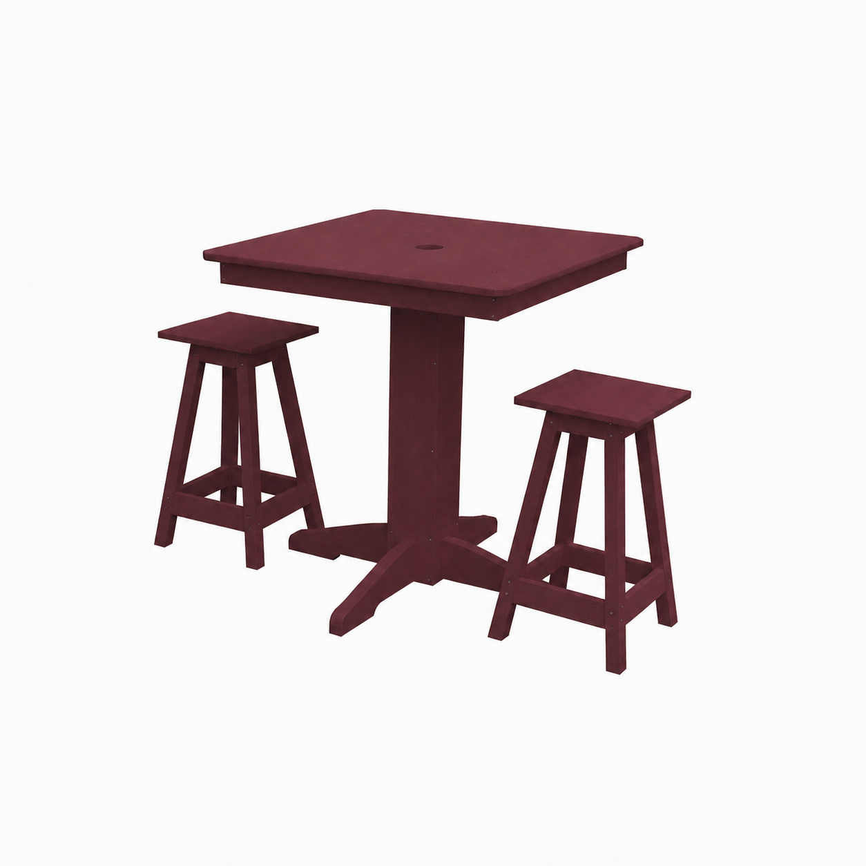 Keystone Amish Co. Riley 3-Piece Outdoor Poly Counter Height Dining Set