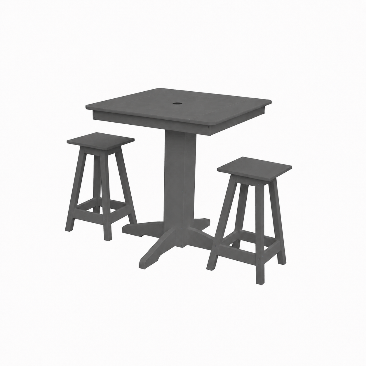 Keystone Amish Co. Riley 3-Piece Outdoor Poly Counter Height Dining Set