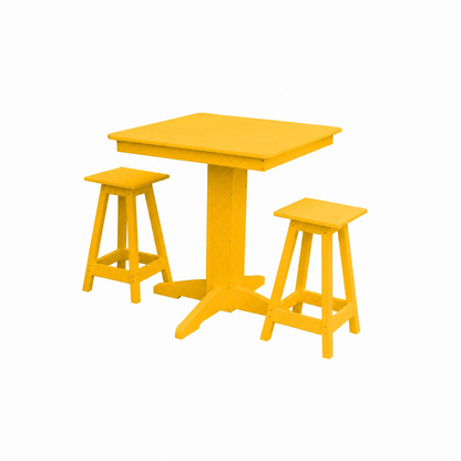 Keystone Amish Co. Riley 3-Piece Outdoor Poly Counter Height Dining Set