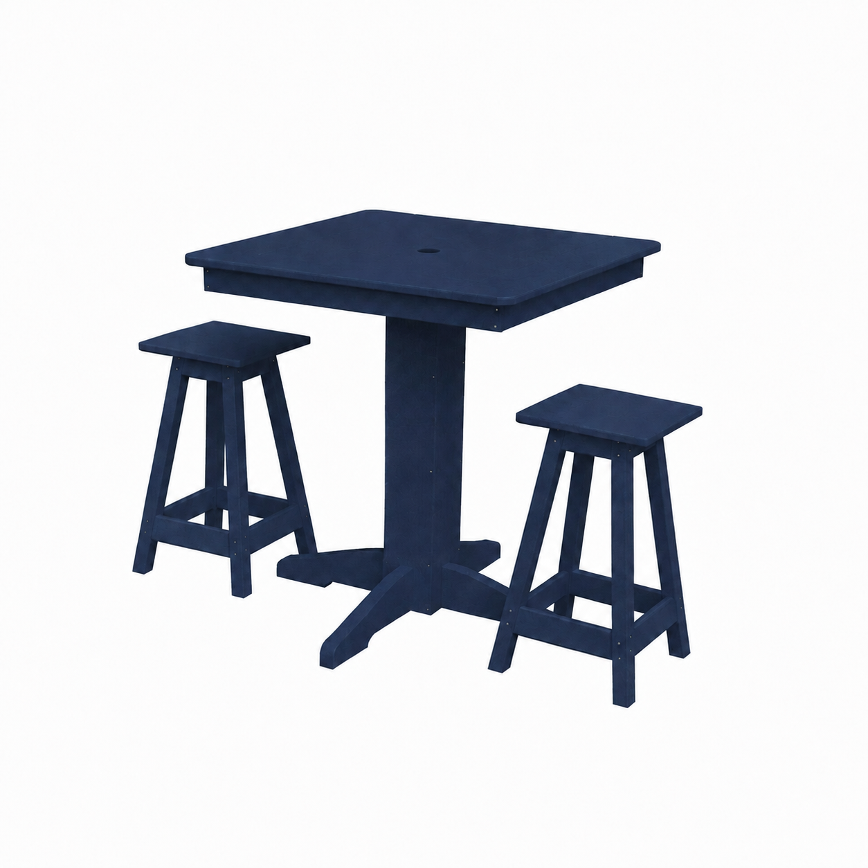 Keystone Amish Co. Riley 3-Piece Outdoor Poly Counter Height Dining Set