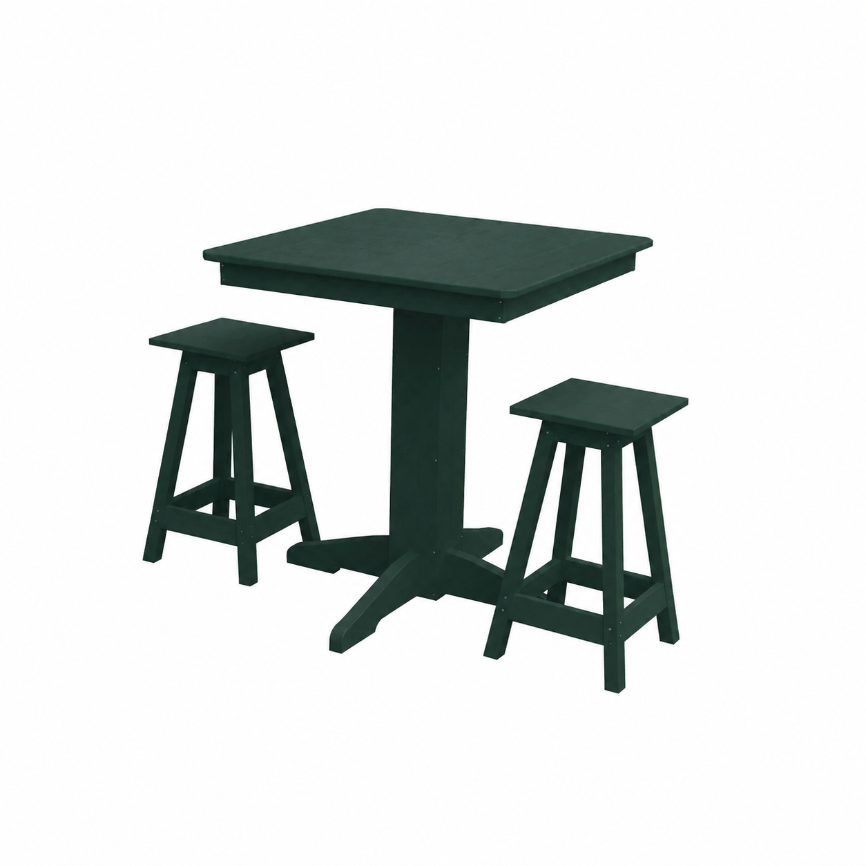 Keystone Amish Co. Riley 3-Piece Outdoor Poly Counter Height Dining Set