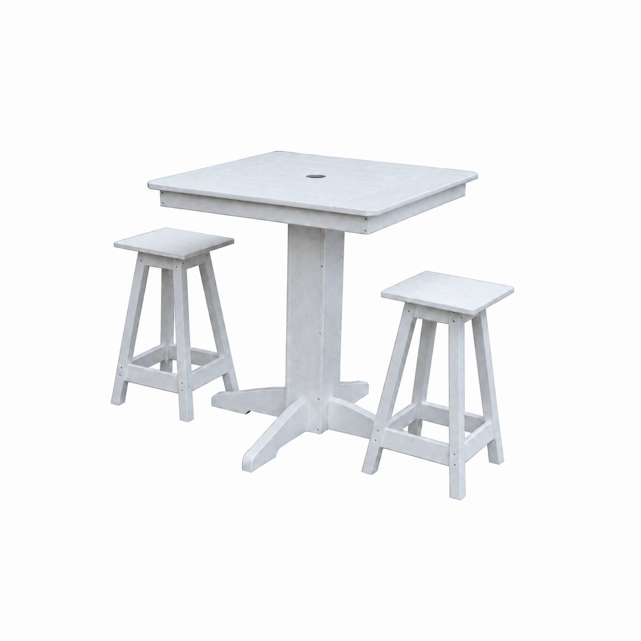 Keystone Amish Co. Riley 3-Piece Outdoor Poly Counter Height Dining Set