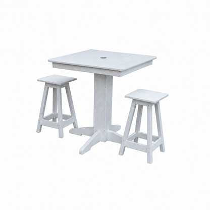 Keystone Amish Co. Riley 3-Piece Outdoor Poly Counter Height Dining Set