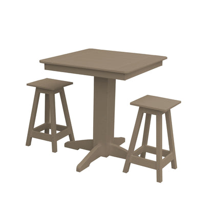 Keystone Amish Co. Riley 3-Piece Outdoor Poly Counter Height Dining Set