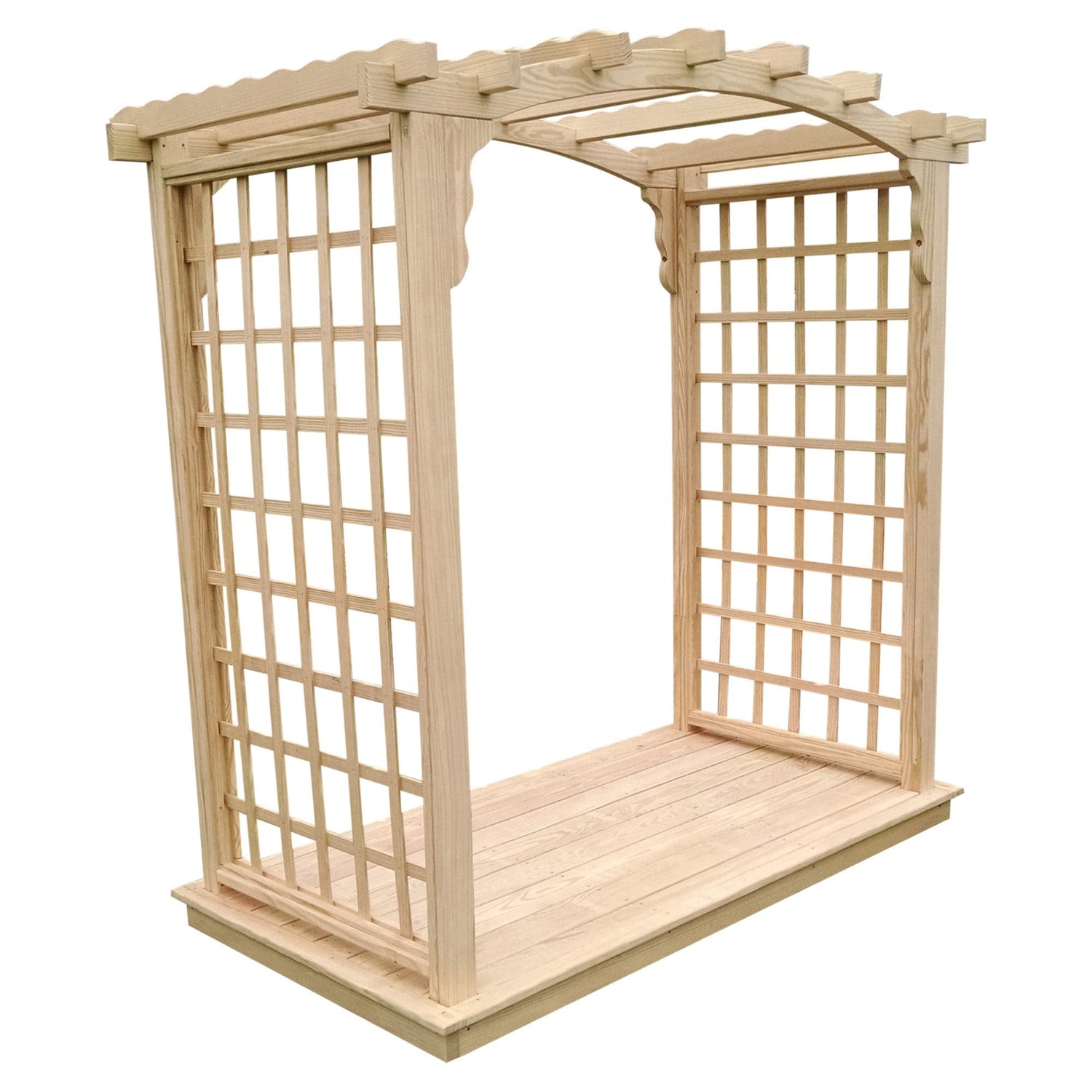 Heritage Lawncraft Georgetown Pressure Treated Wood Garden Arbor