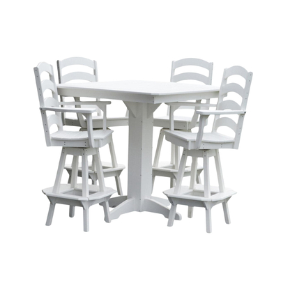 Keystone Amish Co. Josie 5-Piece Poly Outdoor Bar Dining Set