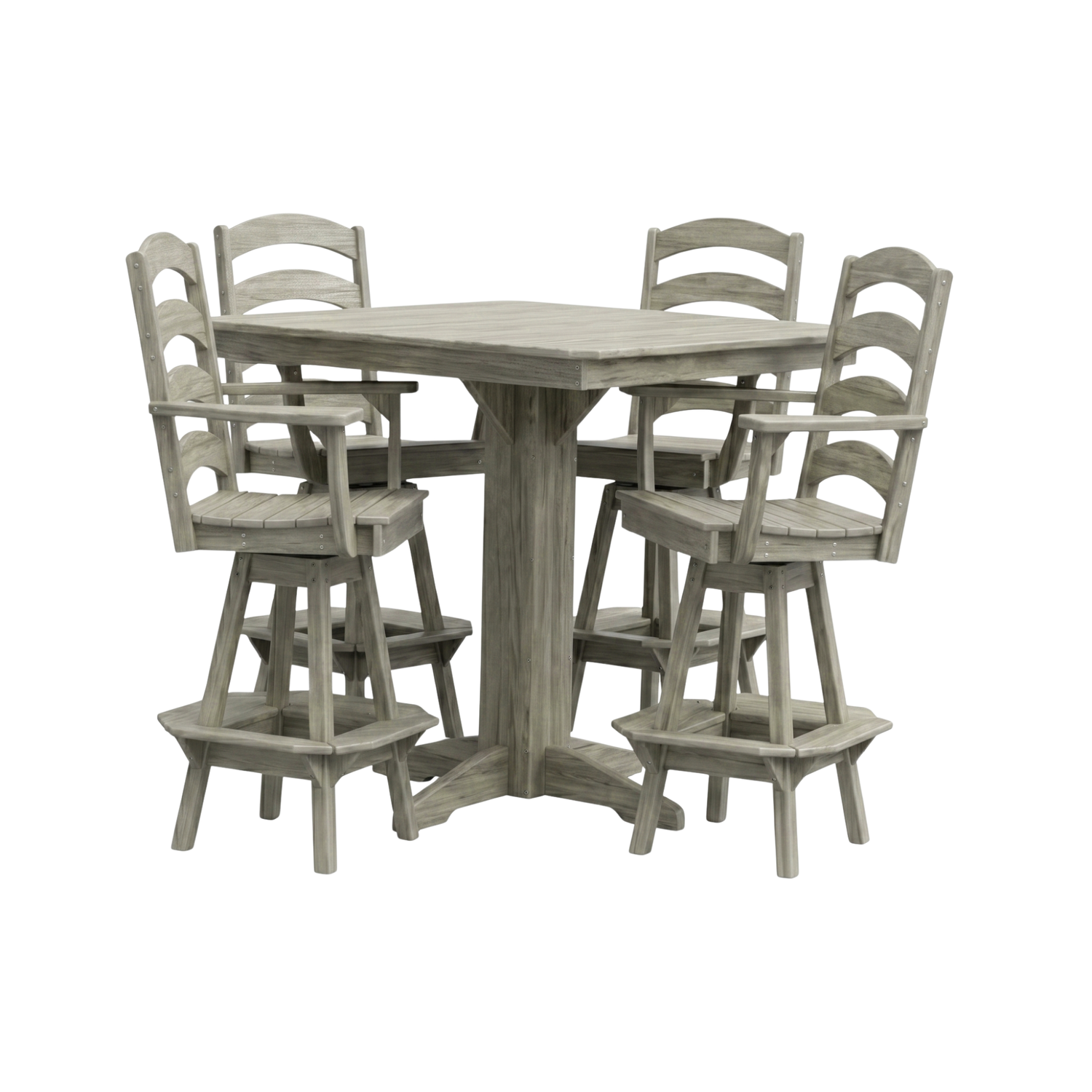 Keystone Amish Co. Josie 5-Piece Poly Outdoor Bar Dining Set