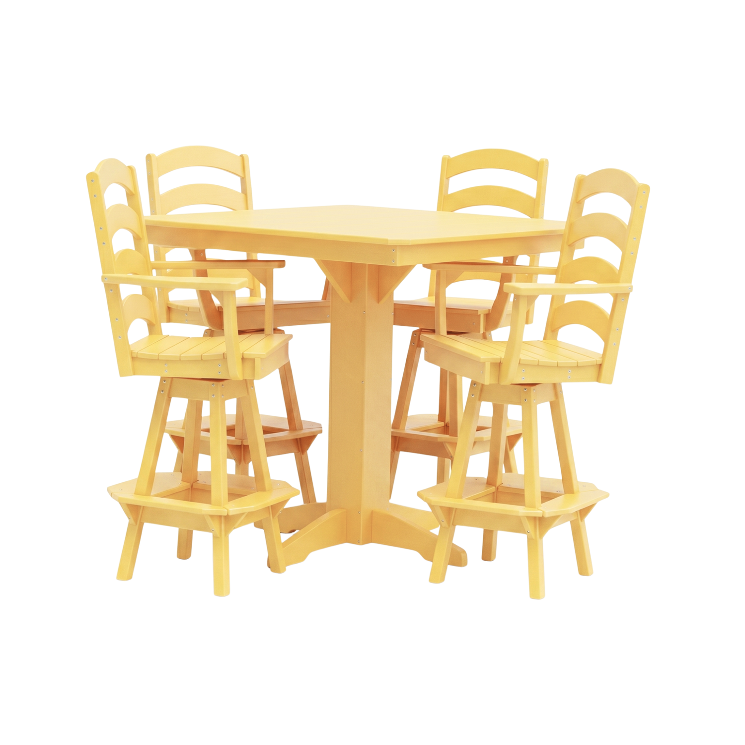 Keystone Amish Co. Josie 5-Piece Poly Outdoor Bar Dining Set