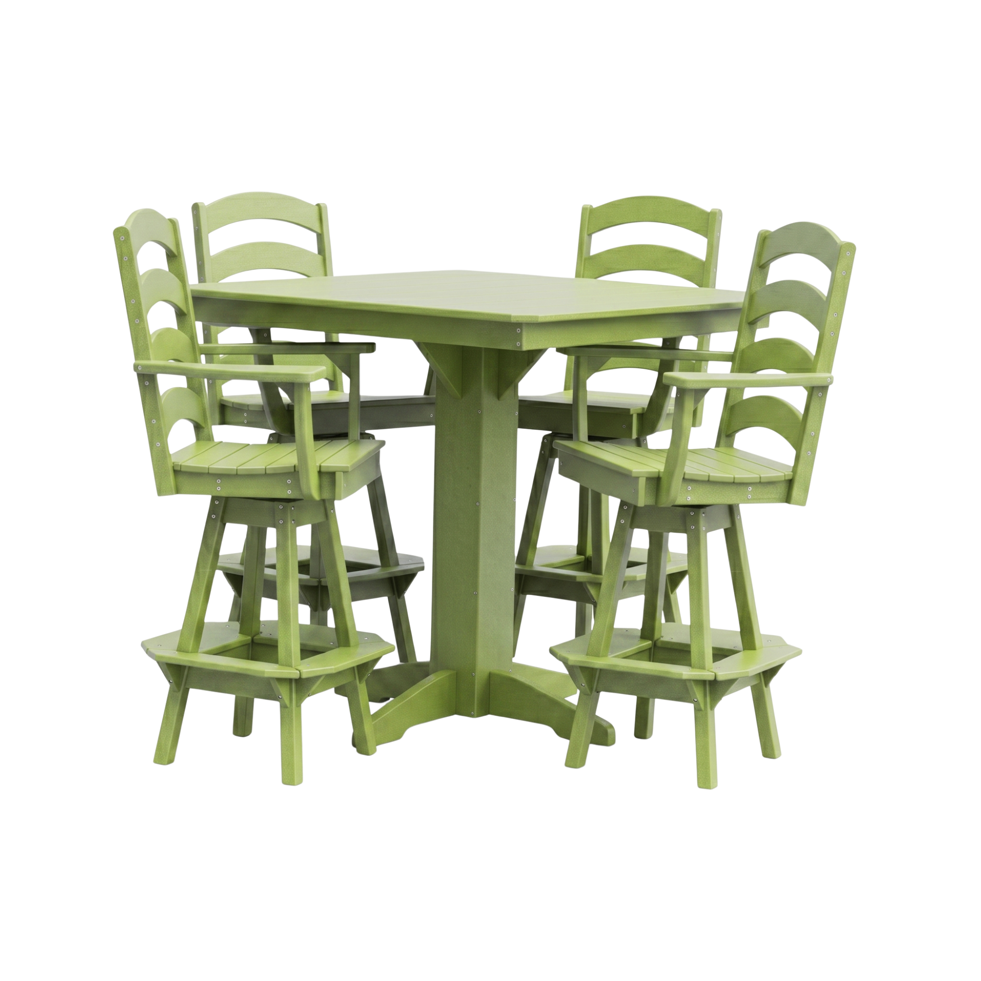 Keystone Amish Co. Josie 5-Piece Poly Outdoor Bar Dining Set