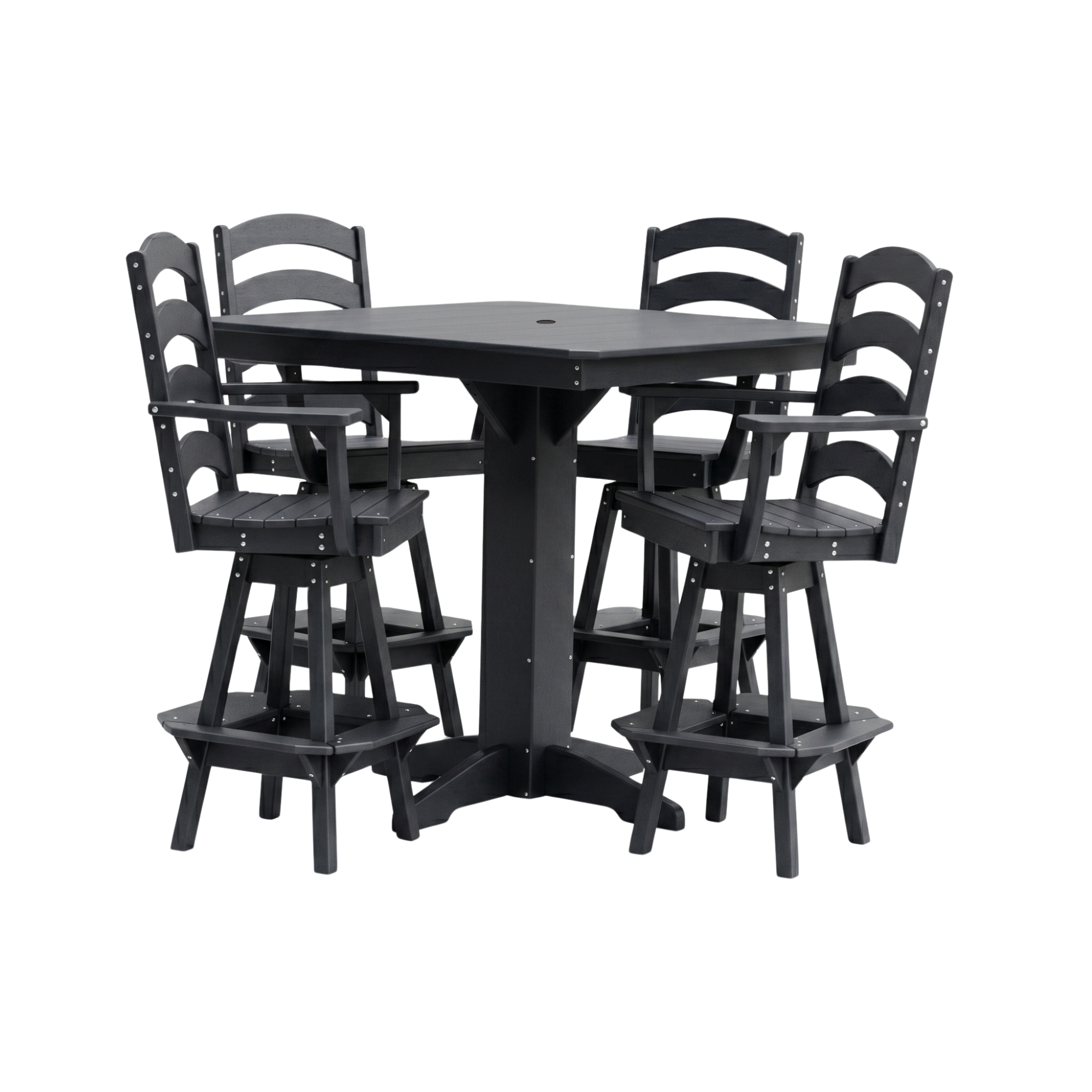 Keystone Amish Co. Josie 5-Piece Poly Outdoor Bar Dining Set