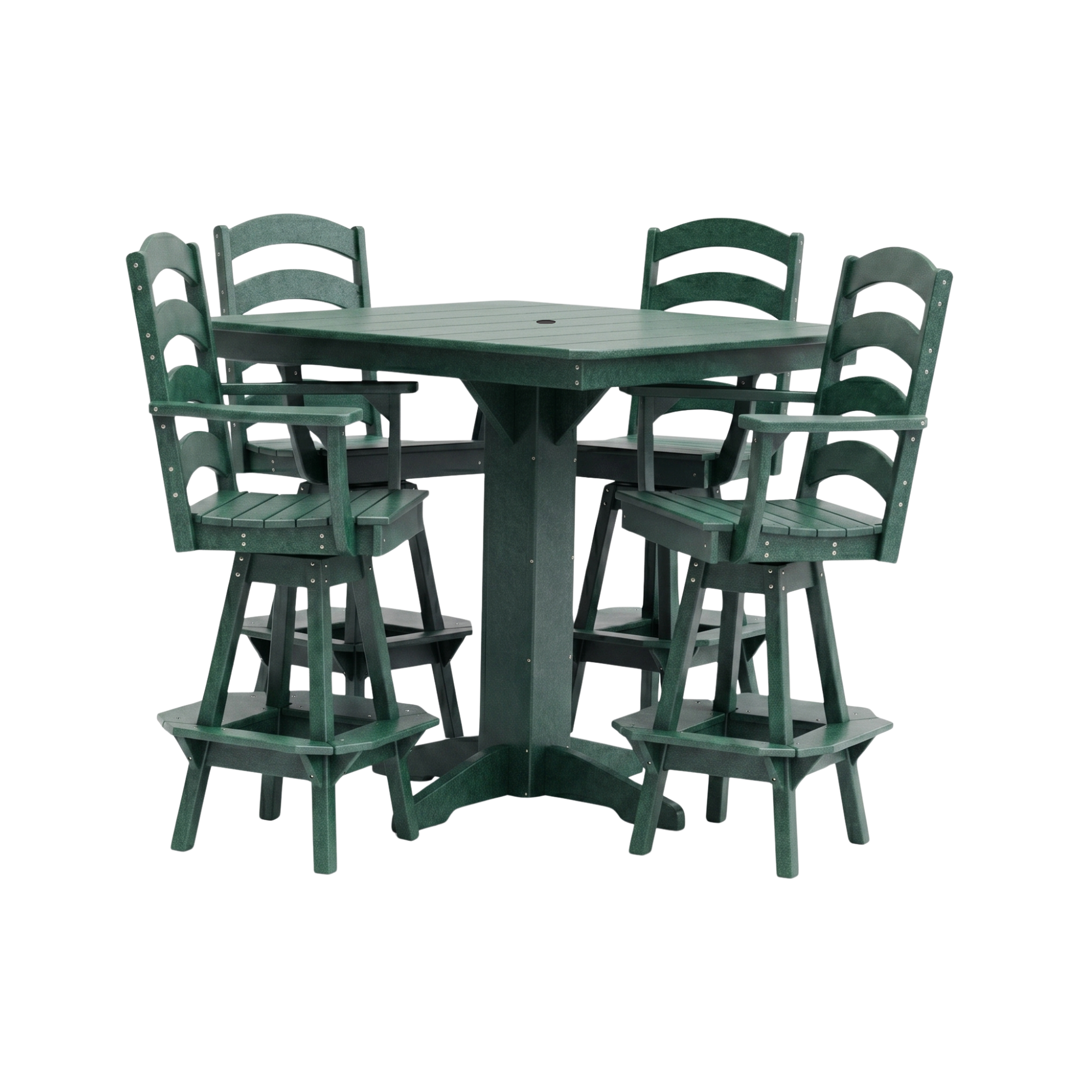 Keystone Amish Co. Josie 5-Piece Poly Outdoor Bar Dining Set
