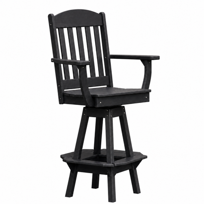 Keystone Amish Co. Classic Poly Composite Swivel Bar Chair