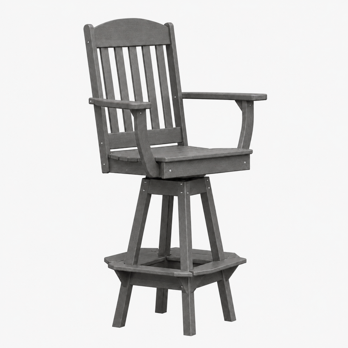 Keystone Amish Co. Classic Poly Composite Swivel Bar Chair
