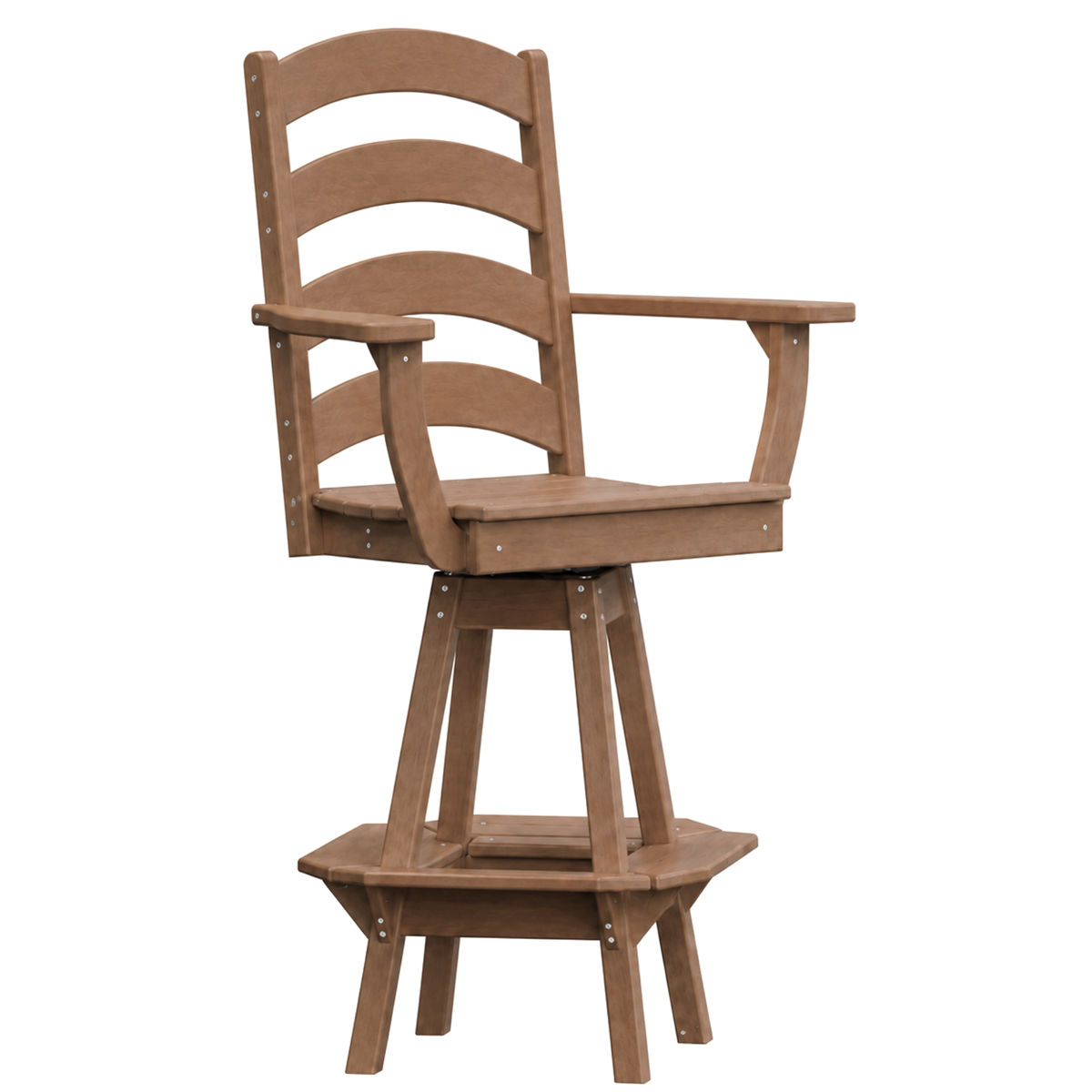 Keystone Amish Co. Josie Poly Outdoor Swivel Bar Chair