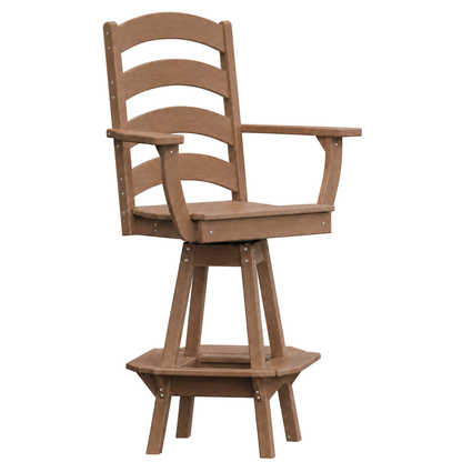 Keystone Amish Co. Josie Poly Outdoor Swivel Bar Chair