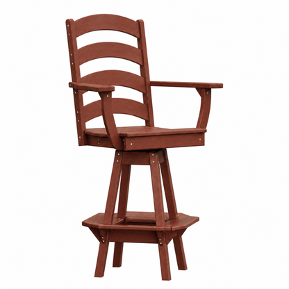 Keystone Amish Co. Josie Poly Outdoor Swivel Bar Chair