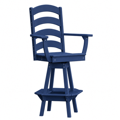 Keystone Amish Co. Josie Poly Outdoor Swivel Bar Chair
