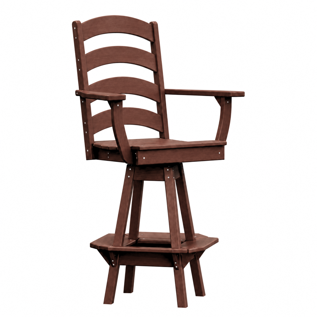 Keystone Amish Co. Josie Poly Outdoor Swivel Bar Chair