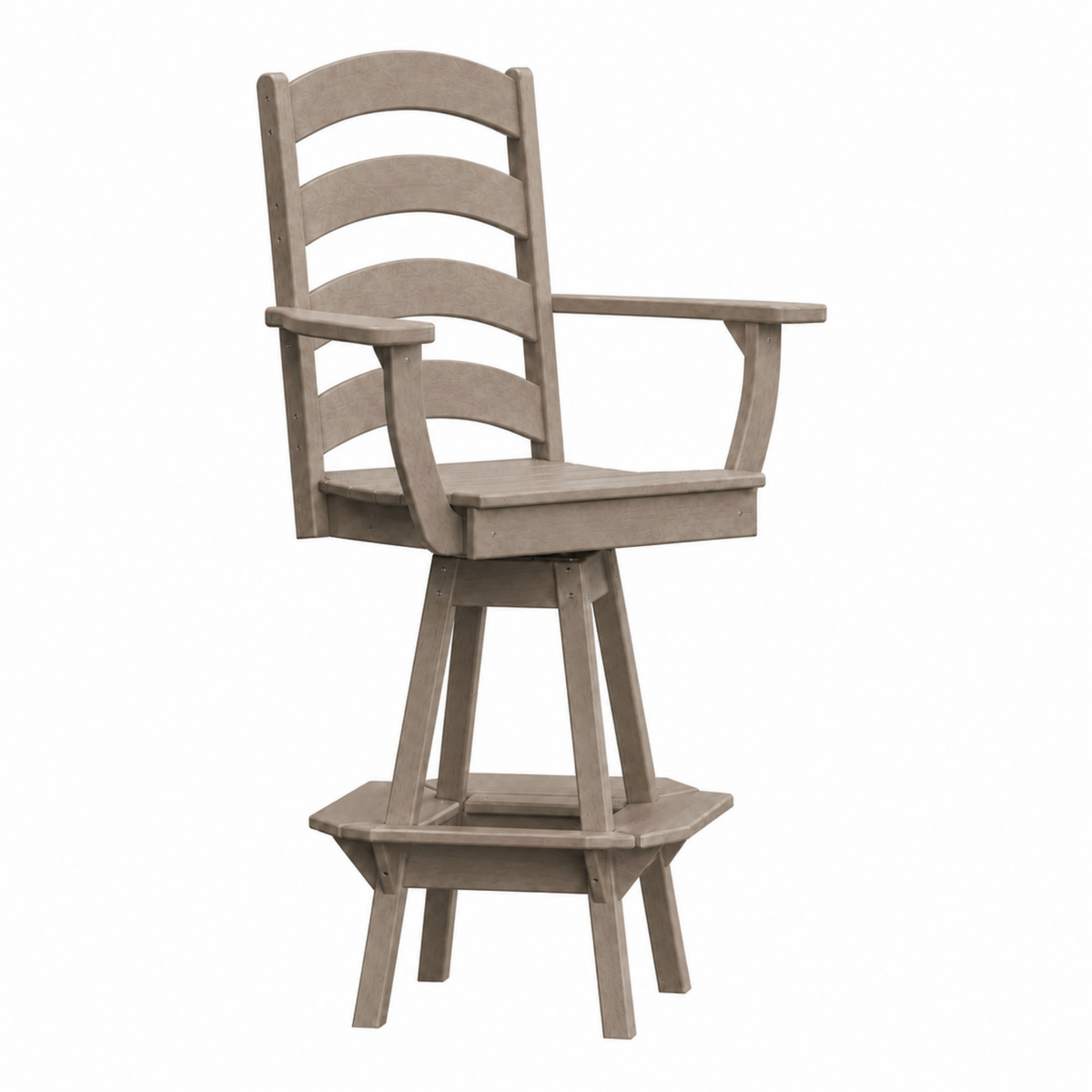 Keystone Amish Co. Josie Poly Outdoor Swivel Bar Chair