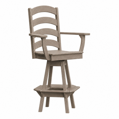 Keystone Amish Co. Josie Poly Outdoor Swivel Bar Chair