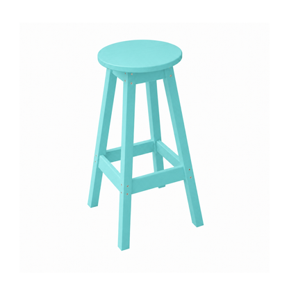 Keystone Amish Co. Poly Round Counter Height Outdoor Stool