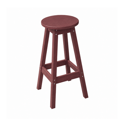 Keystone Amish Co. Poly Round Counter Height Outdoor Stool