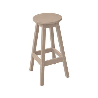 Keystone Amish Co. Round Poly Outdoor Bar Stool