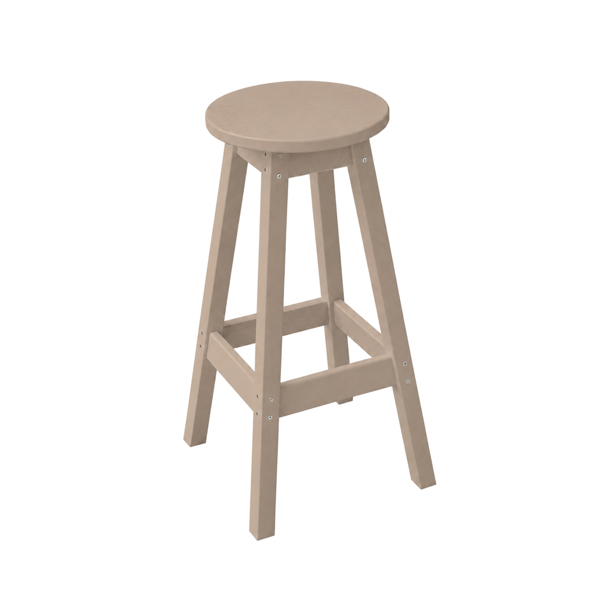 Keystone Amish Co. Poly Round Counter Height Outdoor Stool