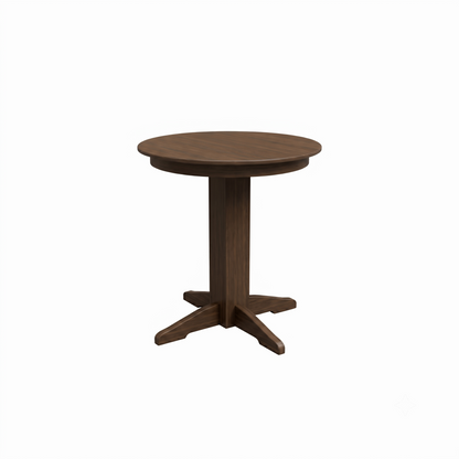 Keystone Amish Co. Round Poly Lumber Counter Height Table