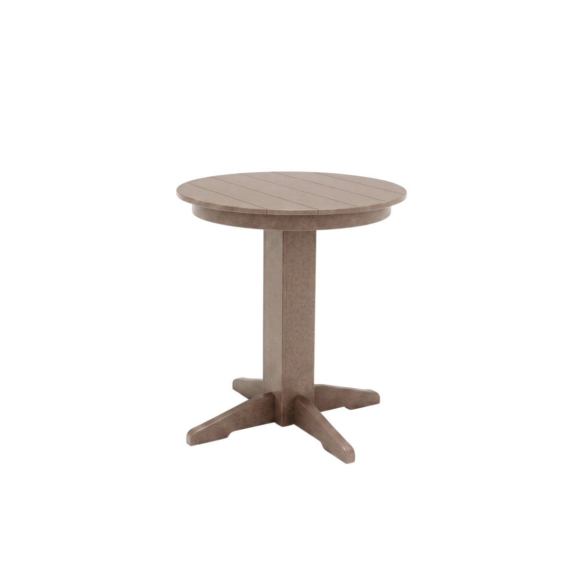 Keystone Amish Co. Round Poly Lumber Counter Height Table