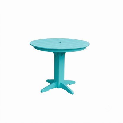 Keystone Amish Co. Round Poly Lumber Counter Height Table