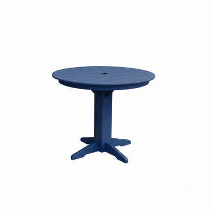 Keystone Amish Co. Round Poly Lumber Counter Height Table