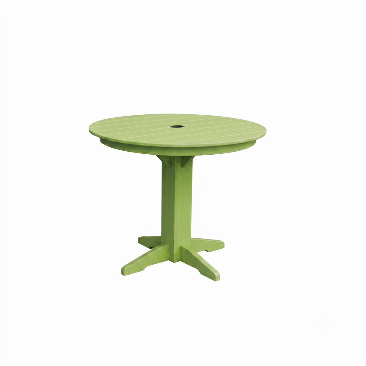 Keystone Amish Co. Round Poly Lumber Counter Height Table